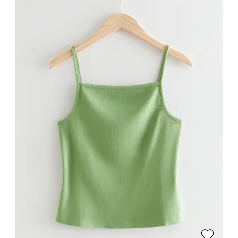 & Other Stories Green Tank, size S, NWT